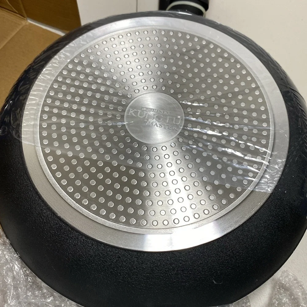 $99 NEW! Heavy Duty Forged Aluminum Fry Pan 3 Piece Set + 2 Bonus Utensils